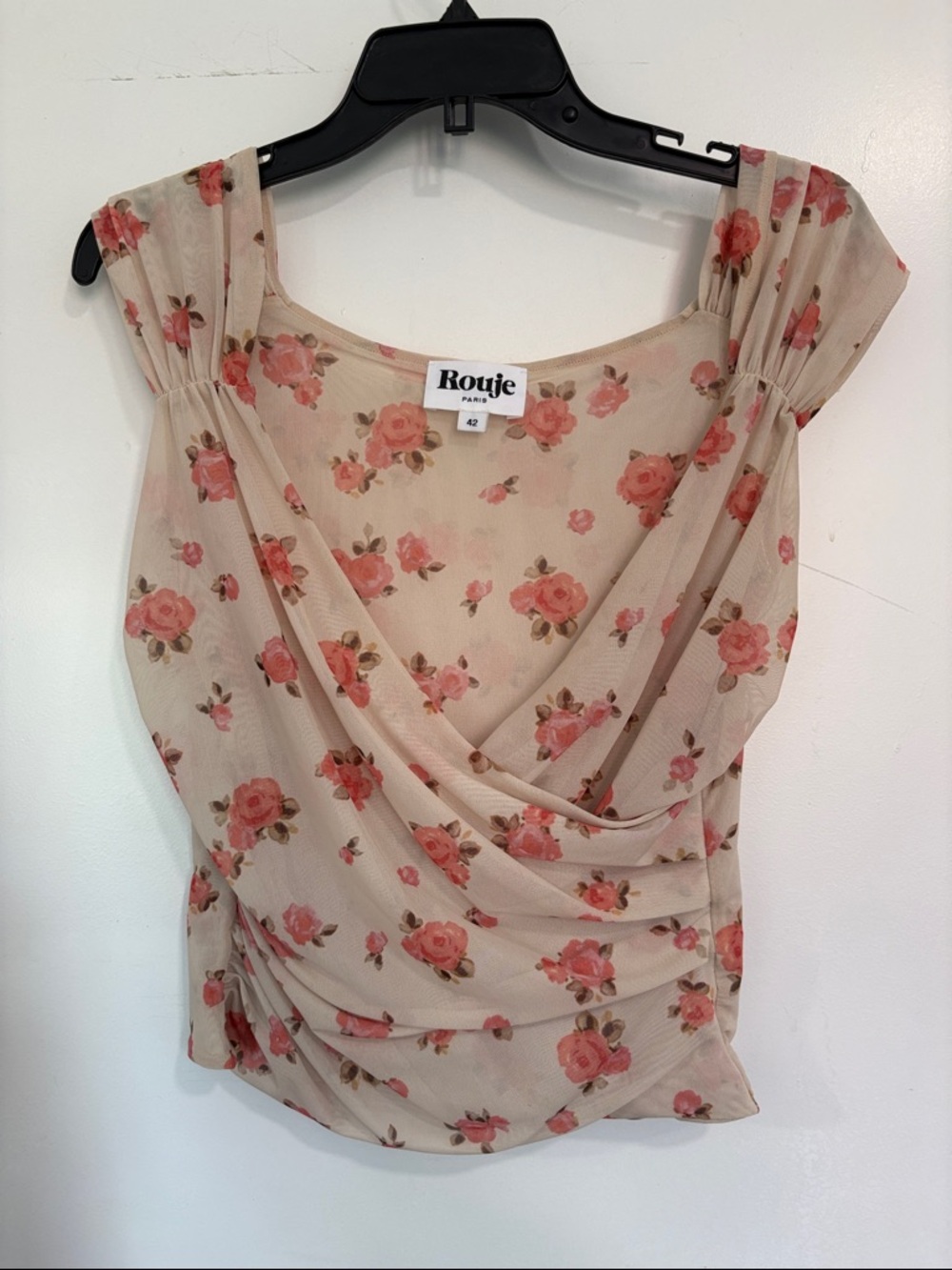 Rouje Floral V Neck Top